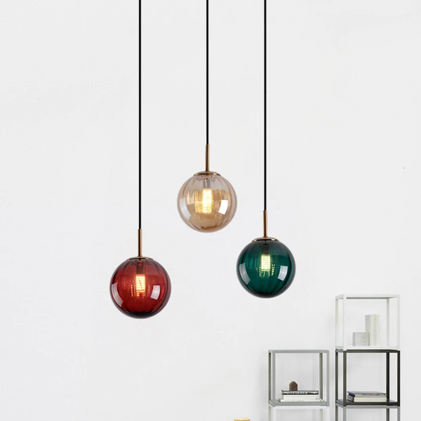 lyustra lampachina Nordic LED Colorful Glass Round Pendant Lights Lighting Postmodern Creative Cafe Bar Living Room Lamp 
lyustra lampachina Nordic LED Colorful Glass Round Pendant Lights Lighting Postmodern Creative Cafe Bar Living Room Lamp