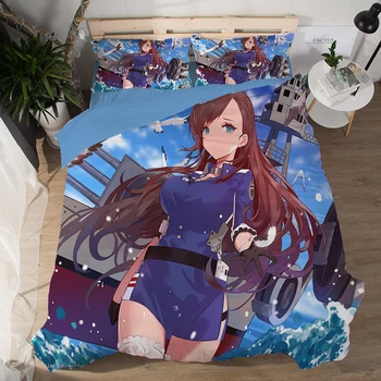 New Fashion Azur Lane soft lovely Bed Linen Set 3D Print Japanese Anime Bedding Set 3PCS Cartoon Microfiber Duvet Cover Sets
New Fashion Azur Lane soft lovely Bed Linen Set 3D Print Japanese Anime Bedding Set 3PCS Cartoon Microfiber Duvet Cover Sets