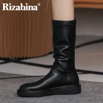 Rizabina New Women Half Short Boots Flat Heel Women Mid Calf Boots Fashion Women Winter Autumn Shoes Ladies Footwear Size 33-42
Rizabina New Women Half Short Boots Flat Heel Women Mid Calf Boots Fashion Women Winter Autumn Shoes Ladies Footwear Size 33-42