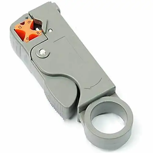 HOT SALES!!! Double Blades Rotary Coaxial Cable Cutter Tool RG59 RG6 Stripper Stripping Tool Wire Stripper suitable for RG-59
HOT SALES!!! Double Blades Rotary Coaxial Cable Cutter Tool RG59 RG6 Stripper Stripping Tool Wire Stripper suitable for RG-59