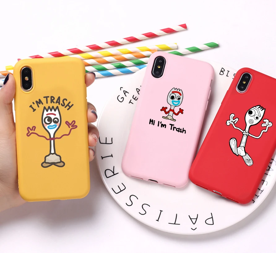 cute Funny Toy Story Candy Color TPU Case phone For iphoneX 7 8 XS XR XSMAX Cartoon Forky case Cover
cute Funny Toy Story Candy Color TPU Case phone For iphoneX 7 8 XS XR XSMAX Cartoon Forky case Cover