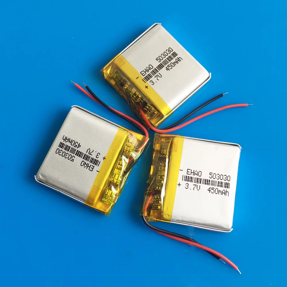 Лот 3 шт 503030 450mAh Lipo батарея полимерные литиевые аккумуляторы для MP3 GPS DVD bluetooth динамик Смарт часы
Лот 3 шт 503030 450mAh Lipo батарея полимерные литиевые аккумуляторы для MP3 GPS DVD bluetooth динамик Смарт часы