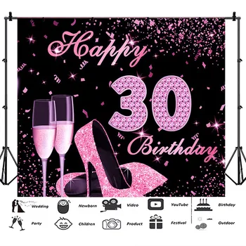 30/40th Happy Birthday Pink Flamingo Backdrop Photography Backdrop Background Photography Photo Studio Prop Decor 3Sizes
30/40th Happy Birthday Pink Flamingo Backdrop Photography Backdrop Background Photography Photo Studio Prop Decor 3Sizes