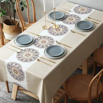 Printed Tablecloth PVC Table Cloth Rectangular Waterproof Oilproof Kitchen Dining Table Cover Decorations Table Protector
Printed Tablecloth PVC Table Cloth Rectangular Waterproof Oilproof Kitchen Dining Table Cover Decorations Table Protector