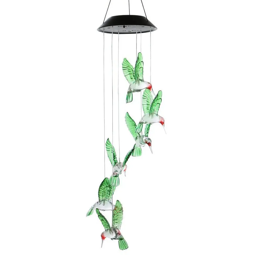 Outdoor Energy efficient Solar Color Changing LED Hummingbird Wind Chimes Balcony Garden Child Room Decor Light Lamp
Outdoor Energy efficient Solar Color Changing LED Hummingbird Wind Chimes Balcony Garden Child Room Decor Light Lamp
