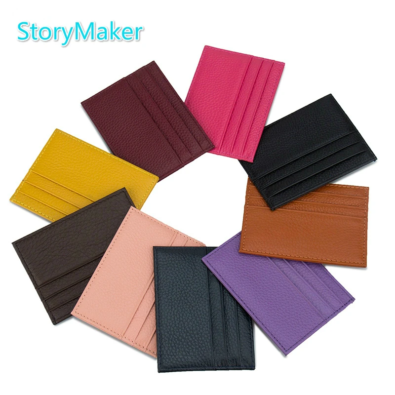100% Genuine Leather Id Card Holder Multi Slot Slim Bank Trip Card Case Candy Color Mini Credit Card Travel Map Coverage
100% Genuine Leather Id Card Holder Multi Slot Slim Bank Trip Card Case Candy Color Mini Credit Card Travel Map Coverage