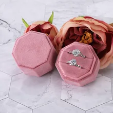 Octagon Velvet Ring Box Double Ring Storage Box with Detachable Lid for Engagement Wedding Jewelry Organizer Gift Packing Boxes
Octagon Velvet Ring Box Double Ring Storage Box with Detachable Lid for Engagement Wedding Jewelry Organizer Gift Packing Boxes