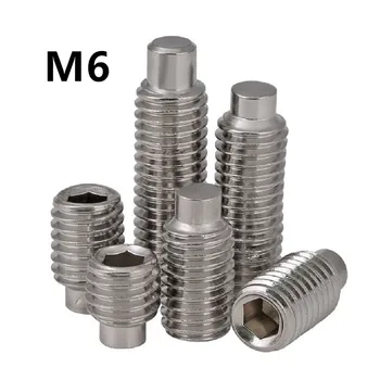 100pcs/lot M6x6/8/10/12/16/20mm stainless steel hexagon socket convex end set machine meter screw cylindrical head DIN915 GB79
100pcs/lot M6x6/8/10/12/16/20mm stainless steel hexagon socket convex end set machine meter screw cylindrical head DIN915 GB79