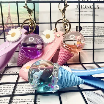Cute Cartoon Crystal Ice Cream Keychain Liquid Quicksand Keyrins Women Bag Car Key Holder Pendant Accessories Decoration Party
Cute Cartoon Crystal Ice Cream Keychain Liquid Quicksand Keyrins Women Bag Car Key Holder Pendant Accessories Decoration Party