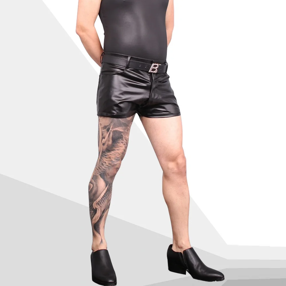 Plus Size Sexy Men U Convex Pouch Boxers PU Casual Leather Pants Latex High Elastic Faux Leather Underwear Cool Male Sports
Plus Size Sexy Men U Convex Pouch Boxers PU Casual Leather Pants Latex High Elastic Faux Leather Underwear Cool Male Sports