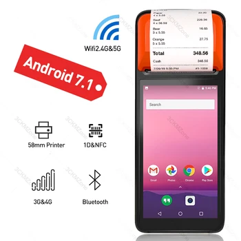 NFC Barcode Scanner 1D PDA POS Printer Bluetooth Terminal Wifi NFC GPAS 4G POS device for Retail Store PDA Handheld 
NFC Barcode Scanner 1D PDA POS Printer Bluetooth Terminal Wifi NFC GPAS 4G POS device for Retail Store PDA Handheld