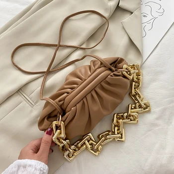 Fashion Thick Chain Bags For Women 2020 New Luxury Handbags Pu Leather Women’s Shoulder Bag Designer Cloud Clutch Crossbody Bag
Fashion Thick Chain Bags For Women 2020 New Luxury Handbags Pu Leather Women’s Shoulder Bag Designer Cloud Clutch Crossbody Bag