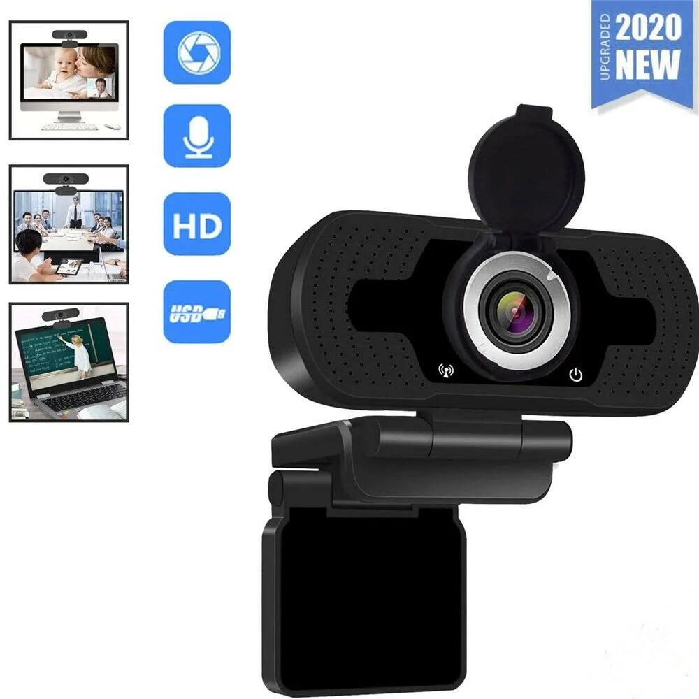 1080P Full HD USB Webcam for PC Desktop & Laptop Auto Focus with Mic Lens Cover Web Camera for Video Conference Video call New
1080P Full HD USB Webcam for PC Desktop & Laptop Auto Focus with Mic Lens Cover Web Camera for Video Conference Video call New