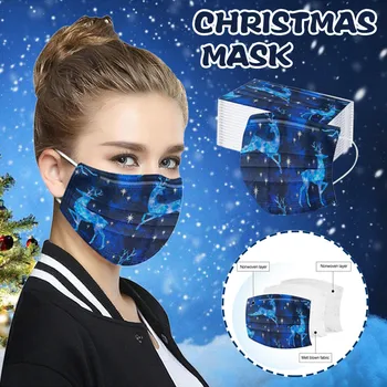 50pcs Adults Mask Christmas Printed Disposable Nonwove Mask 3 Layer Ply Filter Earloops Unisex Mouth Face Mask Mondmasker 
50pcs Adults Mask Christmas Printed Disposable Nonwove Mask 3 Layer Ply Filter Earloops Unisex Mouth Face Mask Mondmasker