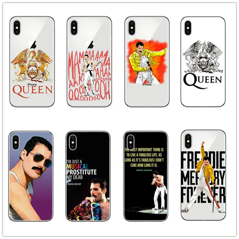 Мягкий силиконовый чехол для телефона с принтом Фредди Меркьюри Rock Band queen 01 iPhone 6 6s
