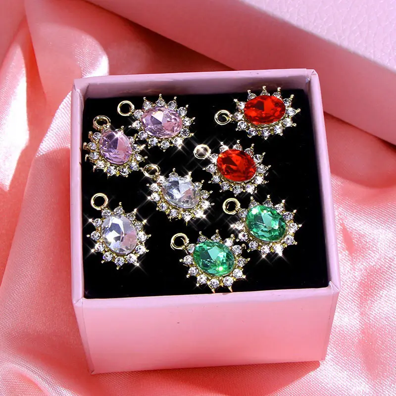 10Pcs/set Exquisite DIY Crystal Jewelry Accessories Trendy New Design Rhinestones Jewelry for Making DIY Earrings Necklaces
10Pcs/set Exquisite DIY Crystal Jewelry Accessories Trendy New Design Rhinestones Jewelry for Making DIY Earrings Necklaces