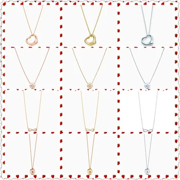 Original 100% S925 Sterling Silver Open Heart Infinity Round Sphere Pendant Necklace Women Logo High-End Jewelry
Original 100% S925 Sterling Silver Open Heart Infinity Round Sphere Pendant Necklace Women Logo High-End Jewelry