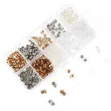 10 Styles 530 Pieces of Earring Backs Post Backing Stopper Clasps for Clous Buckle DIY Jewelry Making Butterfly Clutch 12*6*2cm