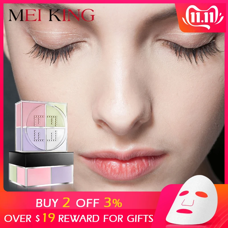 MEIKING 4 Colors Herbaceous Plant Powder Oil Control Loose Powder Compact Whitening Brighten Skin Tone Makeup Mineral Powder
MEIKING 4 Colors Herbaceous Plant Powder Oil Control Loose Powder Compact Whitening Brighten Skin Tone Makeup Mineral Powder