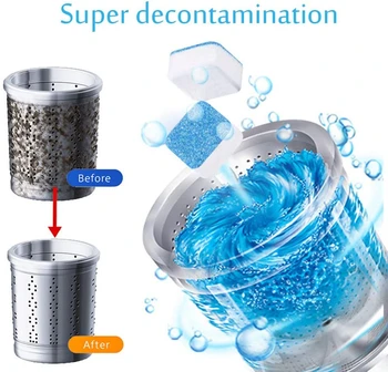 12pcs Tab Washing Machine Cleaner Washer Cleaning Detergent Effervescent Tablets Wash Cleaner Suitable for all Washing Machine
12pcs Tab Washing Machine Cleaner Washer Cleaning Detergent Effervescent Tablets Wash Cleaner Suitable for all Washing Machine