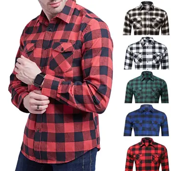 Mens Autumn Slim Fit Plaid Shirt Boy Turndown collar Long Sleeve Cotton Bottoming Shirts Casual underclothes Tops
Mens Autumn Slim Fit Plaid Shirt Boy Turndown collar Long Sleeve Cotton Bottoming Shirts Casual underclothes Tops