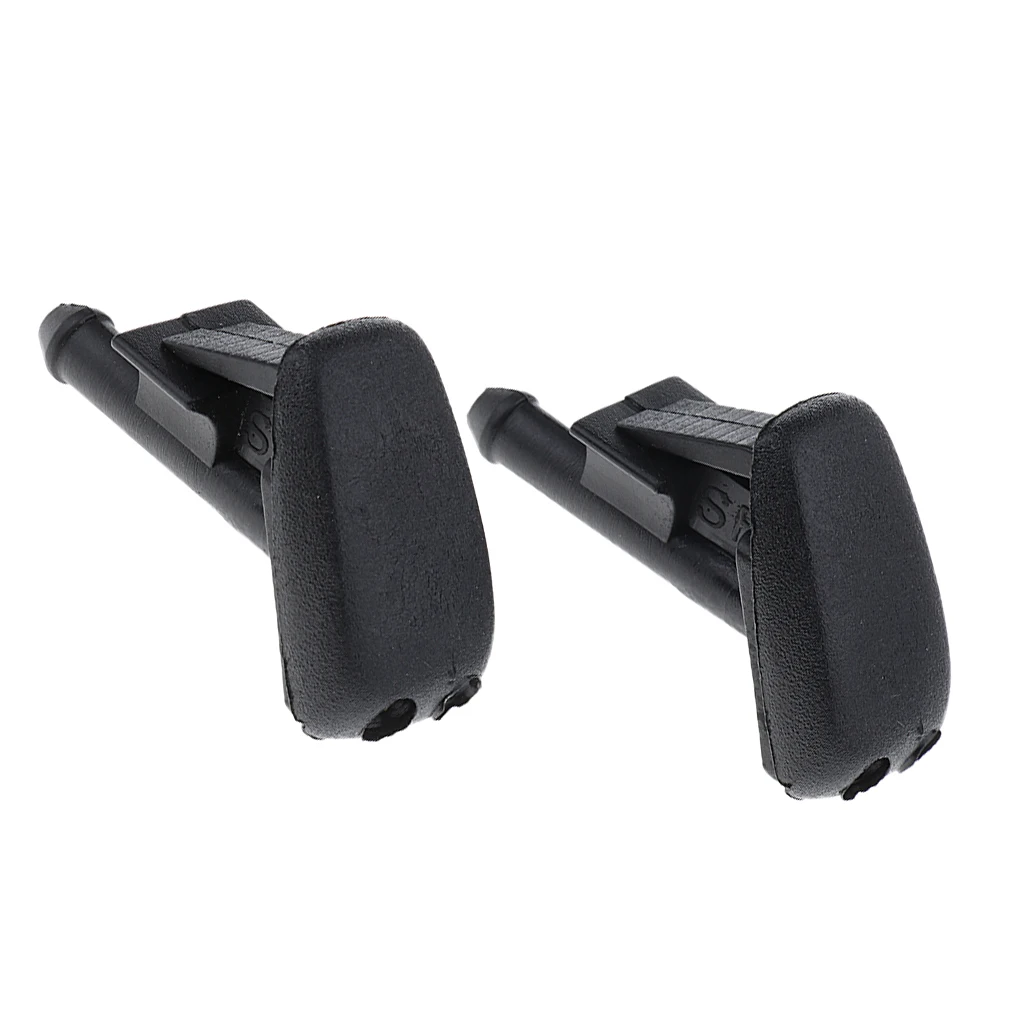 2x Black Windshield Wiper Water Jet Spray Washer Nozzle for BMW E90 E60 E46 2x Black Windshield Wiper Water Jet Spray Washer Nozzle for BMW E90 E60 E46