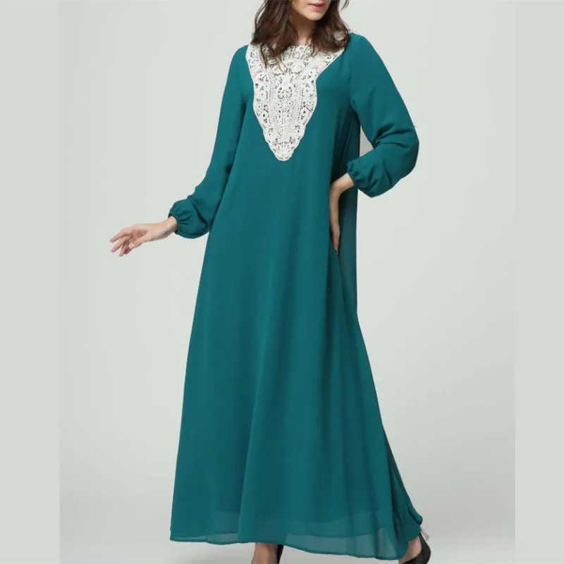 2021 New Hui Women's Dress Islamic Nationality Arab Robe New Loose Muslim Lace Dress Middle East Girl's Dress Blue
2021 New Hui Women's Dress Islamic Nationality Arab Robe New Loose Muslim Lace Dress Middle East Girl's Dress Blue