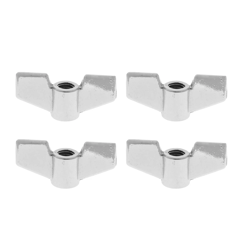 4x Quick Release Cymbal Stand Wingnuts Silver Percussion Instrument Parts 4x Quick Release Cymbal Stand Wingnuts Silver Percussion Instrument Parts