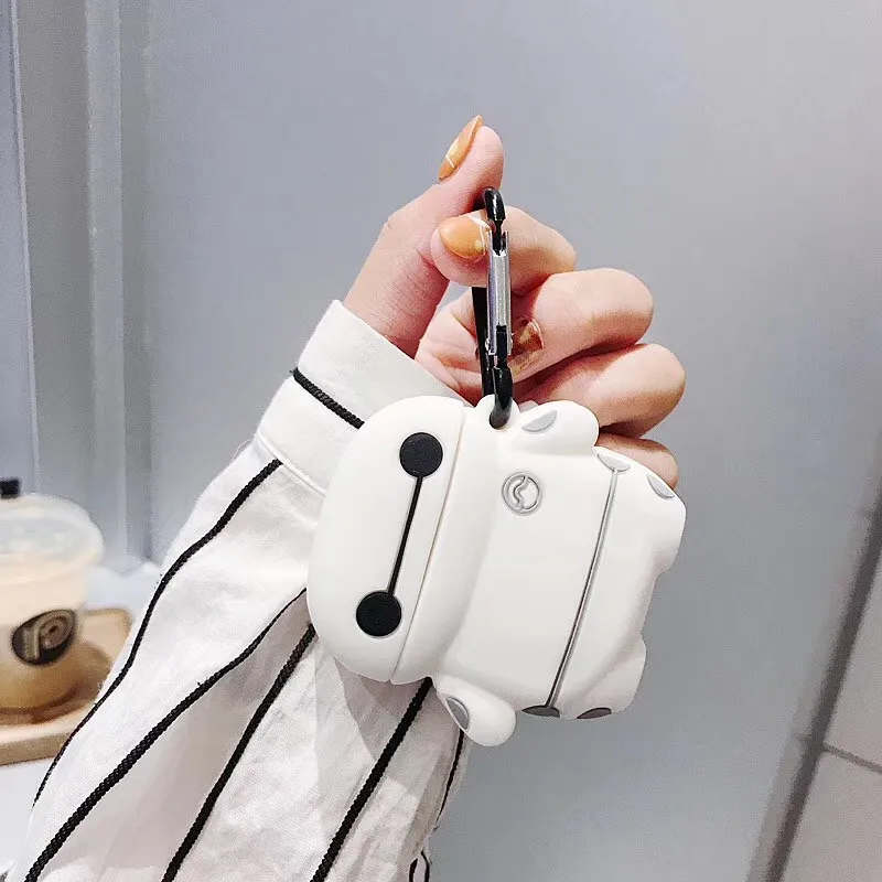 Bluetooth Earphone Case for Airpods Cute Protective Cover for Airpods 2 Accessories with Keychain Stereoscopic Design Baymax
Bluetooth Earphone Case for Airpods Cute Protective Cover for Airpods 2 Accessories with Keychain Stereoscopic Design Baymax