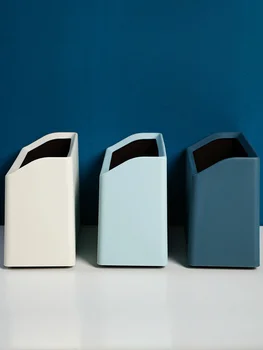 Double-barrel Storage Trumpet Trash Bin Classification Desktop Narrow Living Room Trash Can Bathroom Home Plastic Paper Basket
Double-barrel Storage Trumpet Trash Bin Classification Desktop Narrow Living Room Trash Can Bathroom Home Plastic Paper Basket