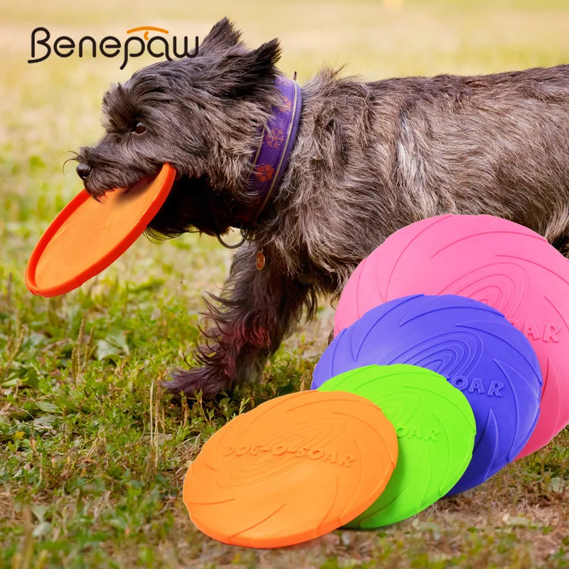 Benepaw Bite-Resistant Toy Dog 4 Colors Training Flexible Pet Toys Fragrant Puppy Flying Discs Green/Purple/Pink/Orange
Benepaw Bite-Resistant Toy Dog 4 Colors Training Flexible Pet Toys Fragrant Puppy Flying Discs Green/Purple/Pink/Orange