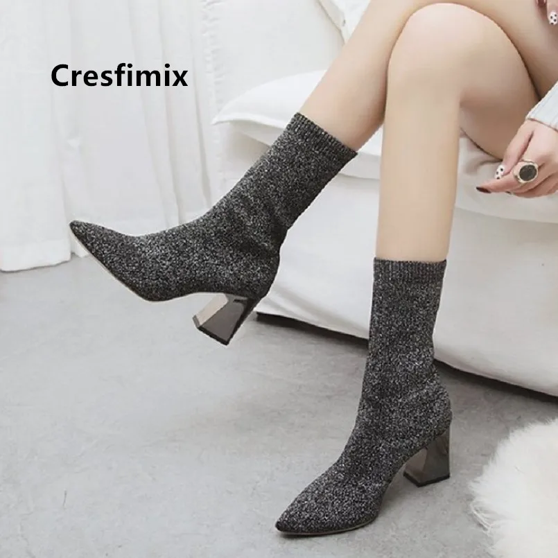 Cresfimix Women Fashion Grey Comfortable Autumn High Heel Boots Lady Casual Beige Boots Black Winter Boots Frauen Stiefel C7011
Cresfimix Women Fashion Grey Comfortable Autumn High Heel Boots Lady Casual Beige Boots Black Winter Boots Frauen Stiefel C7011