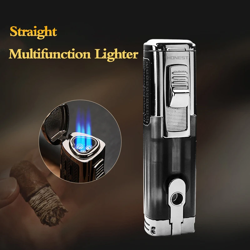 Straight Gas Torch Lighter Refillable Butane Cigarette Petrol Lighters for Cigar Inflatable Jet Lighter Metal Smoking Accessory
Straight Gas Torch Lighter Refillable Butane Cigarette Petrol Lighters for Cigar Inflatable Jet Lighter Metal Smoking Accessory