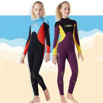 Young girl Diving Wetsuits One Pieces Patckwork Long Sleeve Swimwear Suits 2.5MM neoprene thick warm surfing swimsuit
Young girl Diving Wetsuits One Pieces Patckwork Long Sleeve Swimwear Suits 2.5MM neoprene thick warm surfing swimsuit