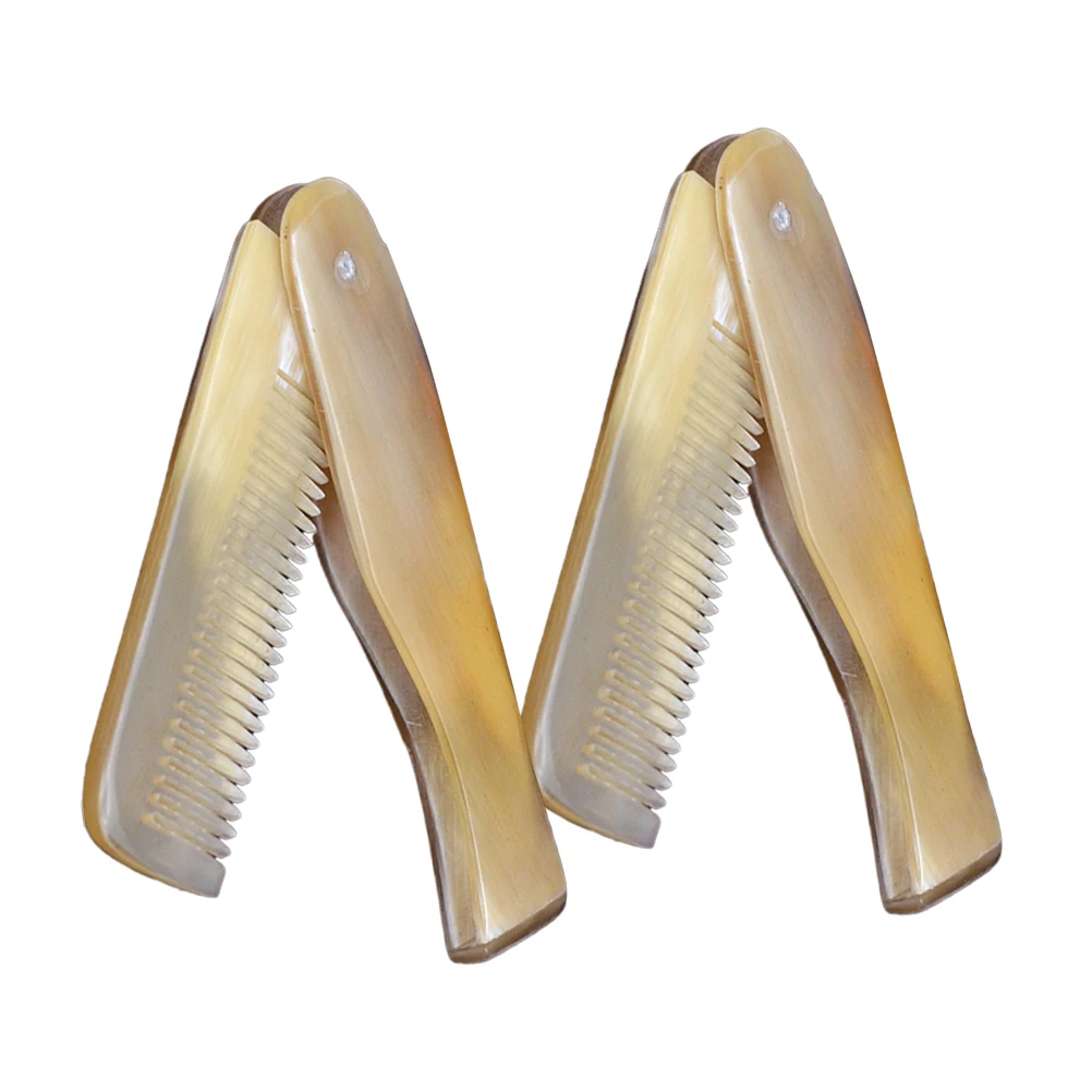 1Pc Natural Ox Horn Massage Tool Creative Beauty Massage Wheel Random Color