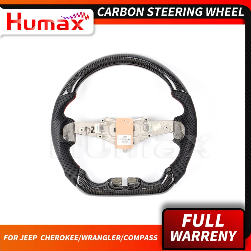 Real Carbon Fiber/Leather material Steering Wheel for Jeep Cherokee Wrangler Compass Guide Trims Cover Customized Replacement
Real Carbon Fiber/Leather material Steering Wheel for Jeep Cherokee Wrangler Compass Guide Trims Cover Customized Replacement