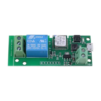 USB DC 5V WiFi Relay Module Inching/Self Locking Wireless Switch Controller APP Remote Control
USB DC 5V WiFi Relay Module Inching/Self Locking Wireless Switch Controller APP Remote Control