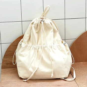 Teenager Brief Style Cotton Backpack Women Student Casual Fabric Soft Knapsack Bag Female Canvas Candy Color Pouch String Bag
Teenager Brief Style Cotton Backpack Women Student Casual Fabric Soft Knapsack Bag Female Canvas Candy Color Pouch String Bag