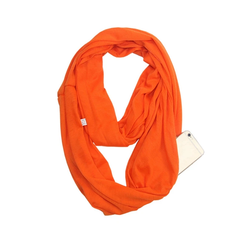 The Vault Infinity Scarf with Hidden Zip Pocket