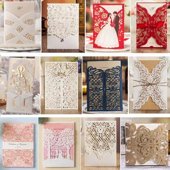 1 PCS Sample Blank Floral Laser Cut Wedding Invitations with Envelope and Seal for Bridal Shower Baby Shower Birthday Graduation
1 PCS Sample Blank Floral Laser Cut Wedding Invitations with Envelope and Seal for Bridal Shower Baby Shower Birthday Graduation