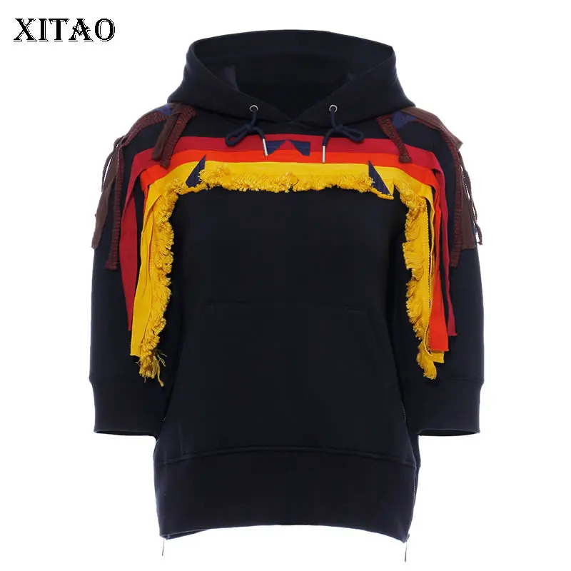 XITAO Patchwork Hit Color Burr Hoodies Women Clothes 2019 Fashion Match All Pocket Full Sleeve Sweatshirt Top Autumn GCC1415
XITAO Patchwork Hit Color Burr Hoodies Women Clothes 2019 Fashion Match All Pocket Full Sleeve Sweatshirt Top Autumn GCC1415