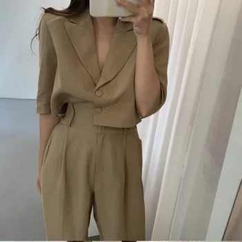 2020 new suit suit female Korean version two-piece small fragrance casual trousers temperament thin net red suit suit
2020 new suit suit female Korean version two-piece small fragrance casual trousers temperament thin net red suit suit