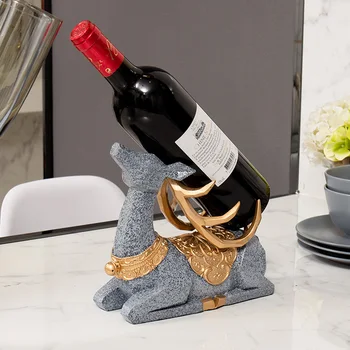 Creative modern deer wine rack decoration European personality simple home living room luxury TV cabinet adornment YHJ031320 
Creative modern deer wine rack decoration European personality simple home living room luxury TV cabinet adornment YHJ031320