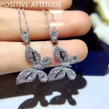 2020 New 925 Silver Crystal Butterfly Female Pendant Necklace Wedding Party Prom Gift Jewelry Popular Jewelry Shiny Jewelry
2020 New 925 Silver Crystal Butterfly Female Pendant Necklace Wedding Party Prom Gift Jewelry Popular Jewelry Shiny Jewelry