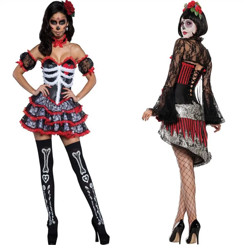 New Style Halloween COS Skeleton Women's Vampire Clothing Character Play Demon-Game Uniform
New Style Halloween COS Skeleton Women's Vampire Clothing Character Play Demon-Game Uniform