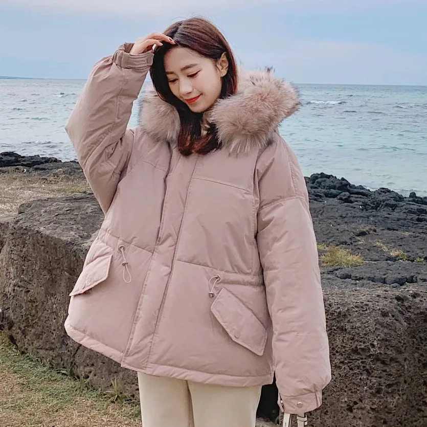 Tentative Off-white Short Straight-Cut College Style Hooded Model Large Fur Collar Drawstring Waist Hugging Cotton Overcoat Wome
Tentative Off-white Short Straight-Cut College Style Hooded Model Large Fur Collar Drawstring Waist Hugging Cotton Overcoat Wome