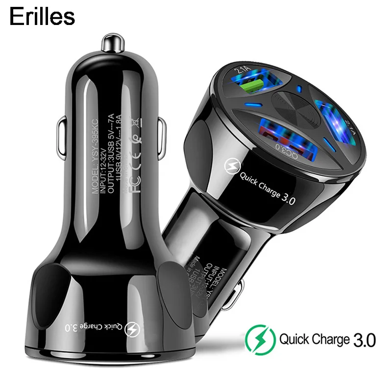 USB Car Charger Quick Charge 3.0 Car Phone Chargers For iPhone 11 XR 8 Samsung A530 QC3.0 Fast Charging Mobile Phone Car-Charger
USB Car Charger Quick Charge 3.0 Car Phone Chargers For iPhone 11 XR 8 Samsung A530 QC3.0 Fast Charging Mobile Phone Car-Charger
