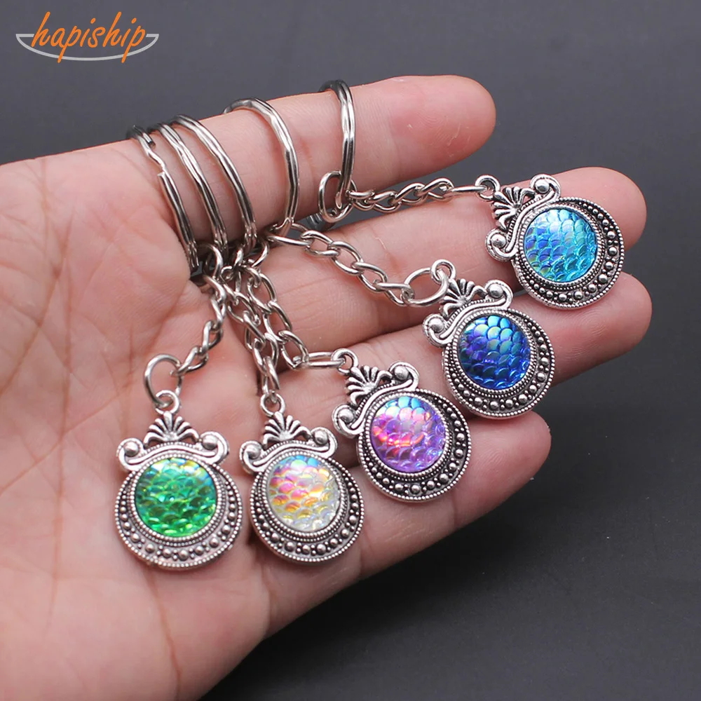 Hapiship 2019 Women/Men's Fashion Handmade Vintage Silver Moon Mermaid Scales Key Chains Key Rings Alloy Charms Gifts YSDY10
Hapiship 2019 Women/Men's Fashion Handmade Vintage Silver Moon Mermaid Scales Key Chains Key Rings Alloy Charms Gifts YSDY10