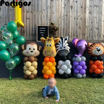 1Pcs Jungle Animal Tiger Lion Monkey Zebra Giraffe Cow Air Helium Balloon Kids Safari Birthday Party Decor Zoo Theme Supplies
1Pcs Jungle Animal Tiger Lion Monkey Zebra Giraffe Cow Air Helium Balloon Kids Safari Birthday Party Decor Zoo Theme Supplies
