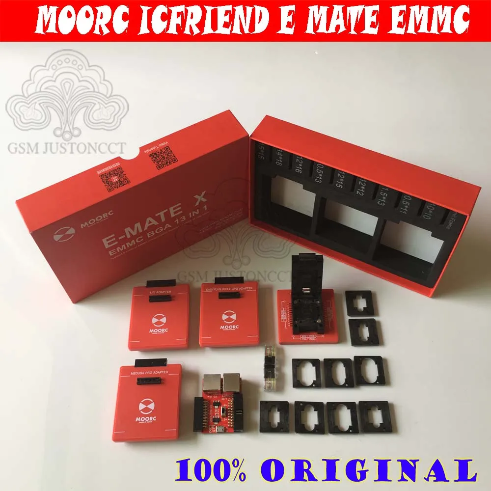 Новый MOORC высокая скорость E MATE X подручная коробка эмате EMMC BGA 13in 1 для 100 136 168 153 169 162